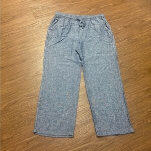 Super cute Old Navy Casual Blue Linen Pants Size L
